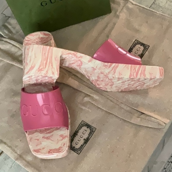 NWT GUCCI HEELED SLIDES - Picture 8 of 12
